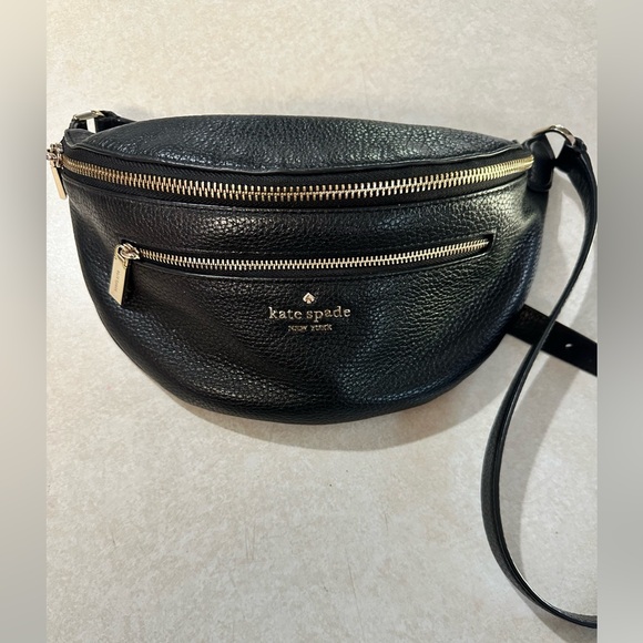 kate spade Handbags - Kate Spade Black Leather Belt Bag